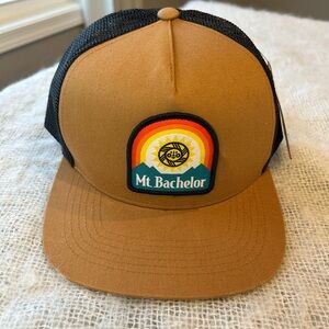 Brist MFG- NEW My. Bachelor tan foldable travel/ trucker style hat | unisex